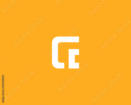 CC initial abstract logotype creative logo template vector image
