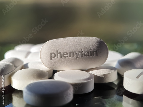 Phenytoin anti seizure medication for epilepsy photo