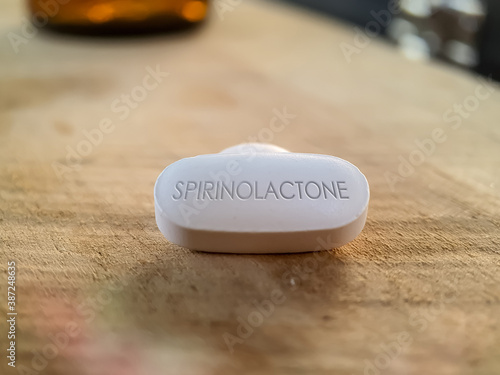 Spirinolactone pill diuretic medication