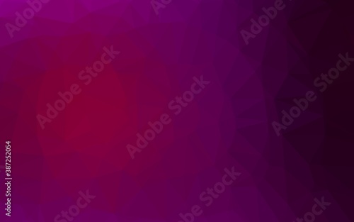 Dark Purple vector abstract mosaic background.