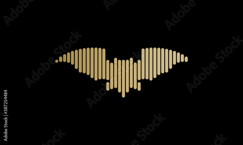 luxury  abstract line art animal logotype creative logo design template vector