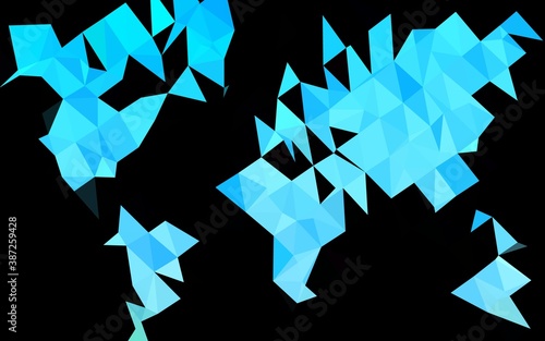 Light Blue  Green vector blurry triangle template.