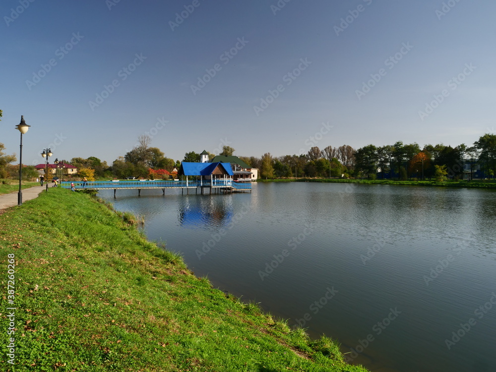 Fototapeta premium river and boats