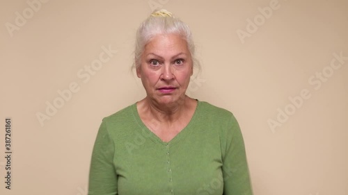 You piss me off. Bothered and annoyed senior woman arguing.