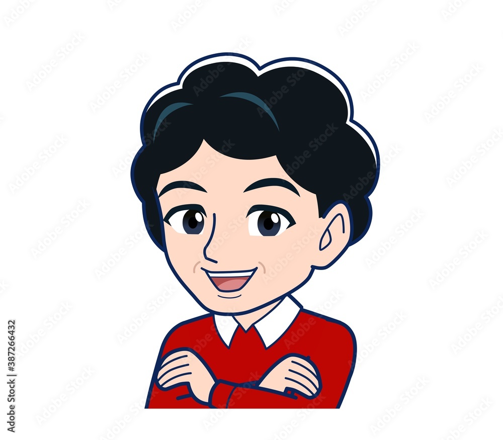 Elderly woman wearing a fashionable perm Elderly woman wearing a fashionable perm