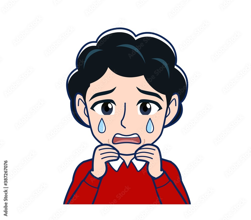 Elderly woman wearing a fashionable perm