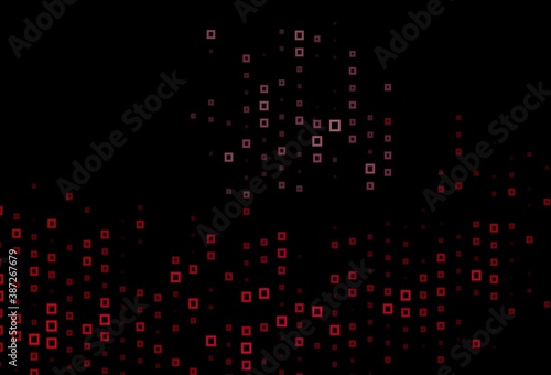 Dark Black vector layout with lines, rectangles.