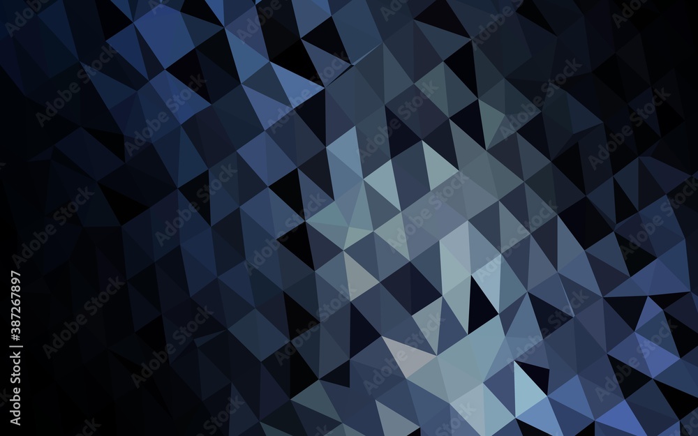 Dark BLUE vector low poly layout. Dark BLUE vector low poly layout.