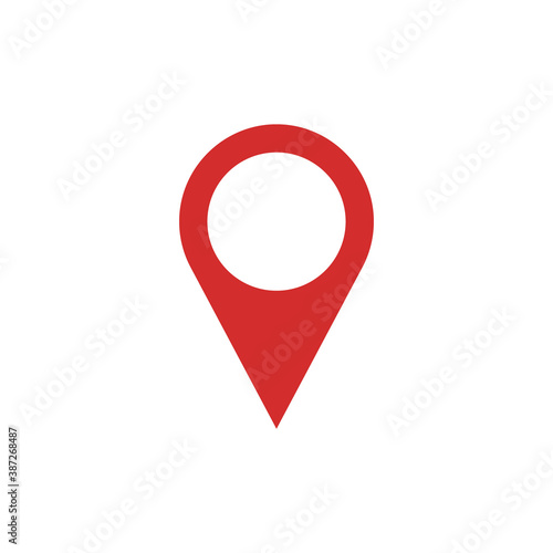 Map pin location icon logo