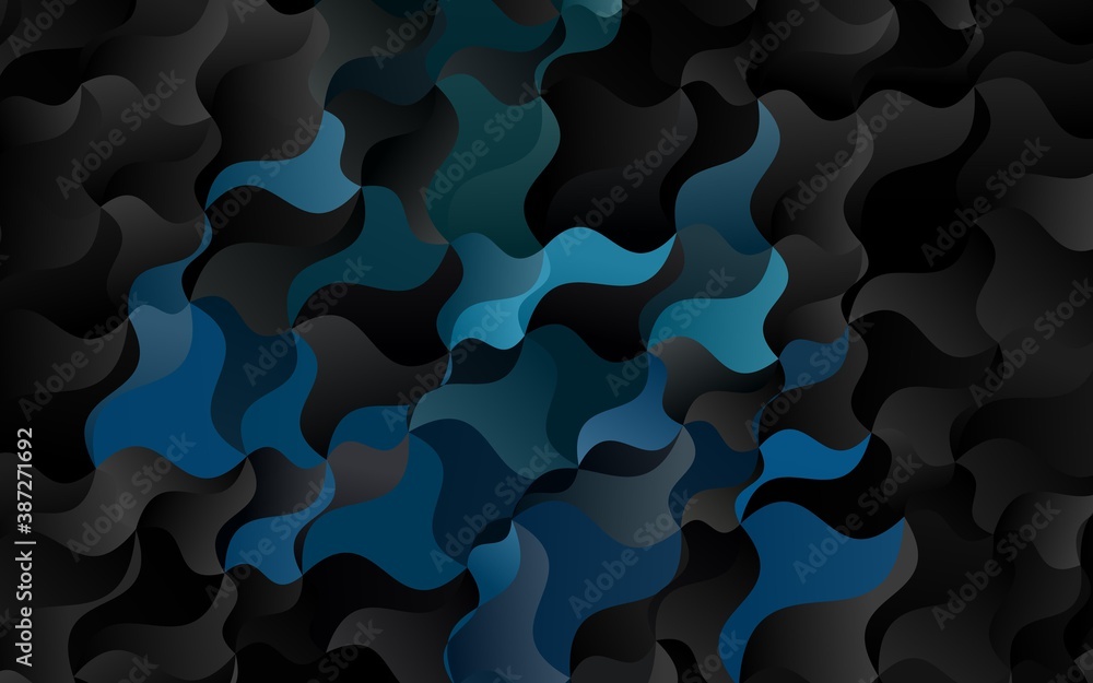 Light BLUE vector template with bubble shapes. Light BLUE vector template with bubble shapes.
