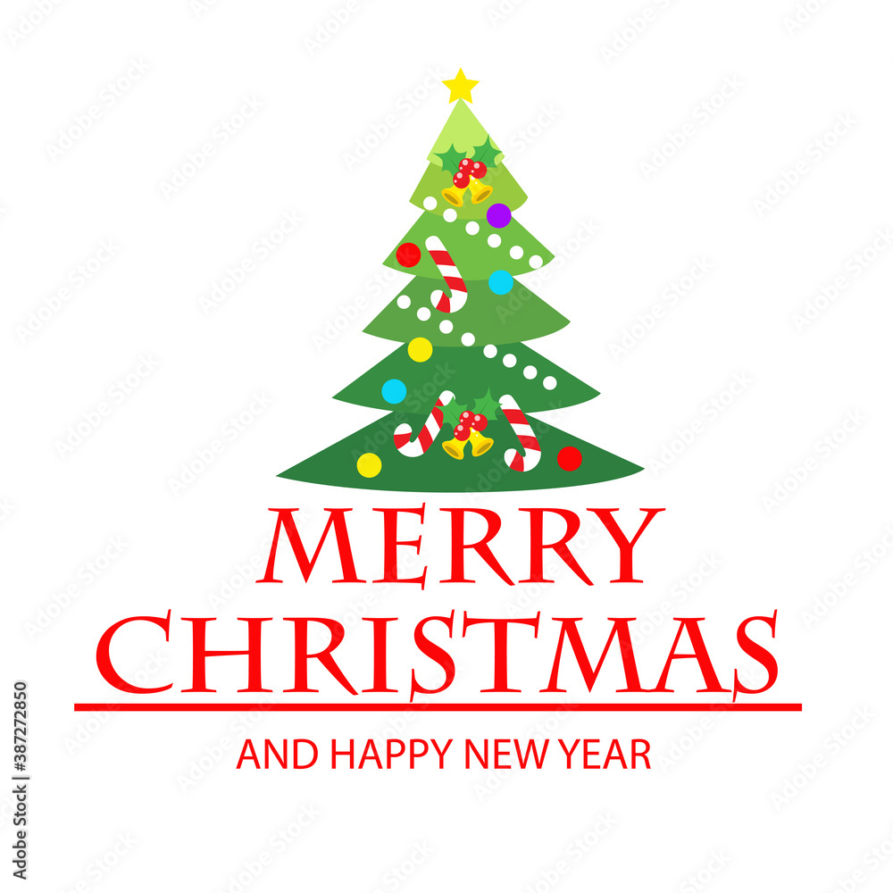 Merry Christmas and Happy New Year Celebration Vector Template Design Illustration Merry Christmas and Happy New Year Celebration Vector Template Design Illustration