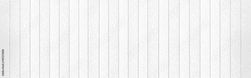 Fototapeta premium Panorama of White plastic wall with rough pattern seamless background and texture
