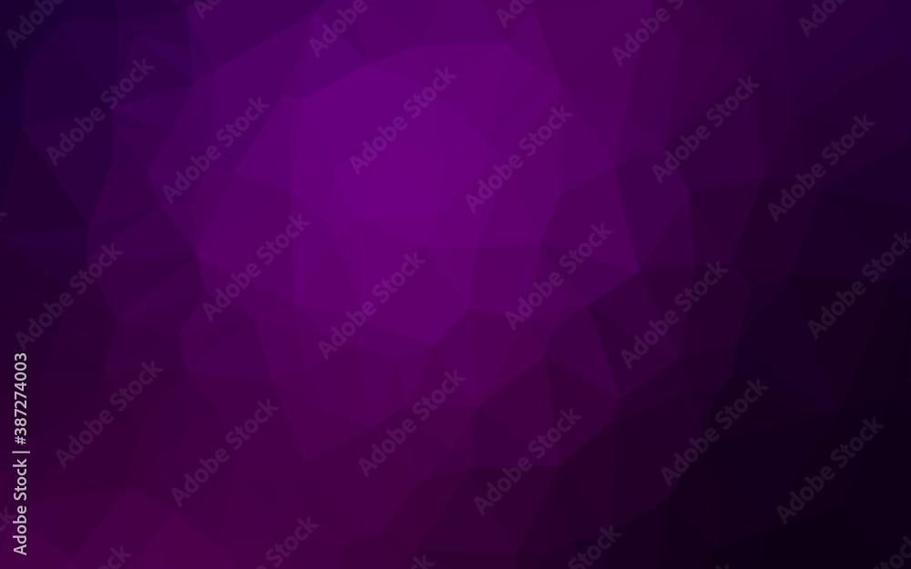 Dark Purple vector polygon abstract background. Dark Purple vector polygon abstract background.