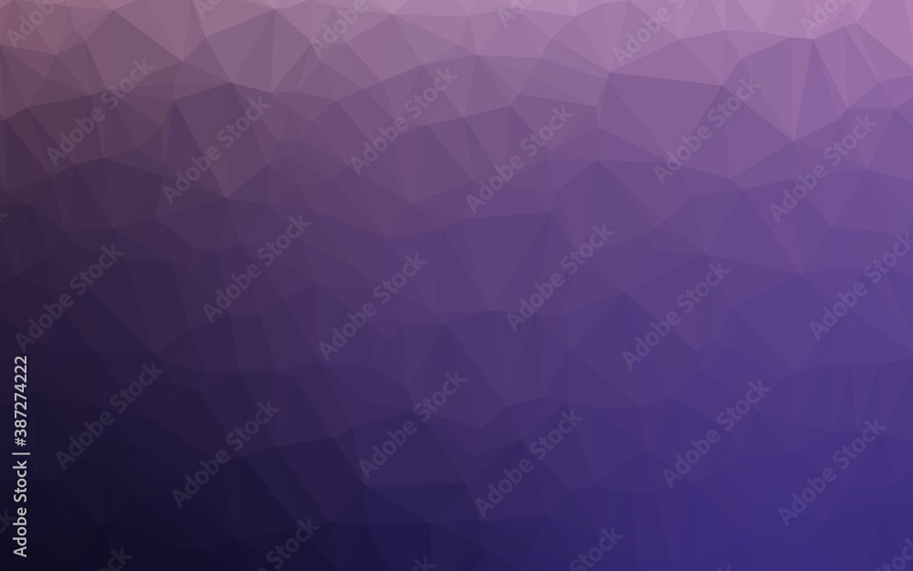Dark Purple vector triangle mosaic template. Dark Purple vector triangle mosaic template.
