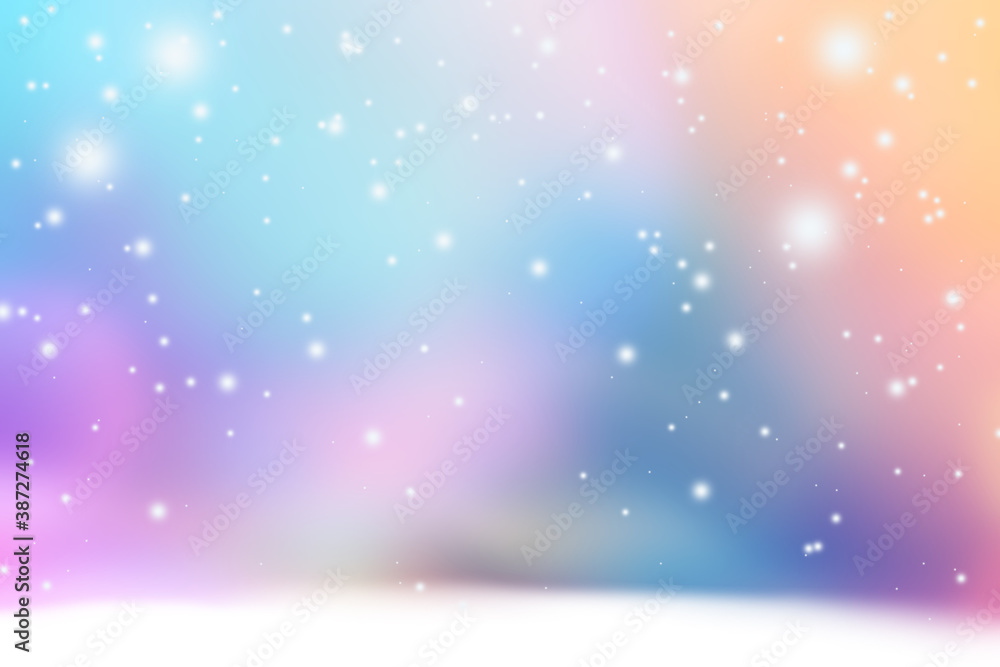abstract christmas background with snowflakes