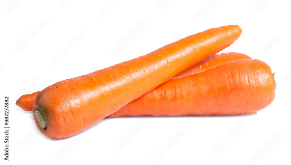 Fresh carrot isolated on white background Fresh carrot isolated on white background