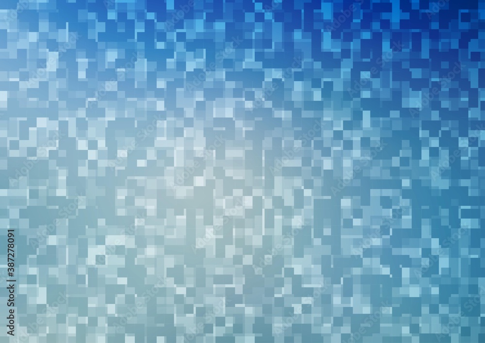 Light BLUE vector background with rectangles.