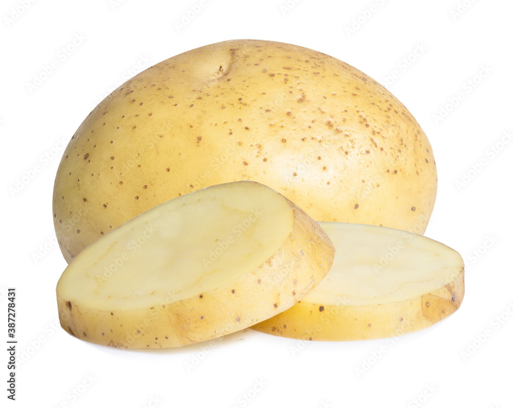 Potato vegetable isolated on white background