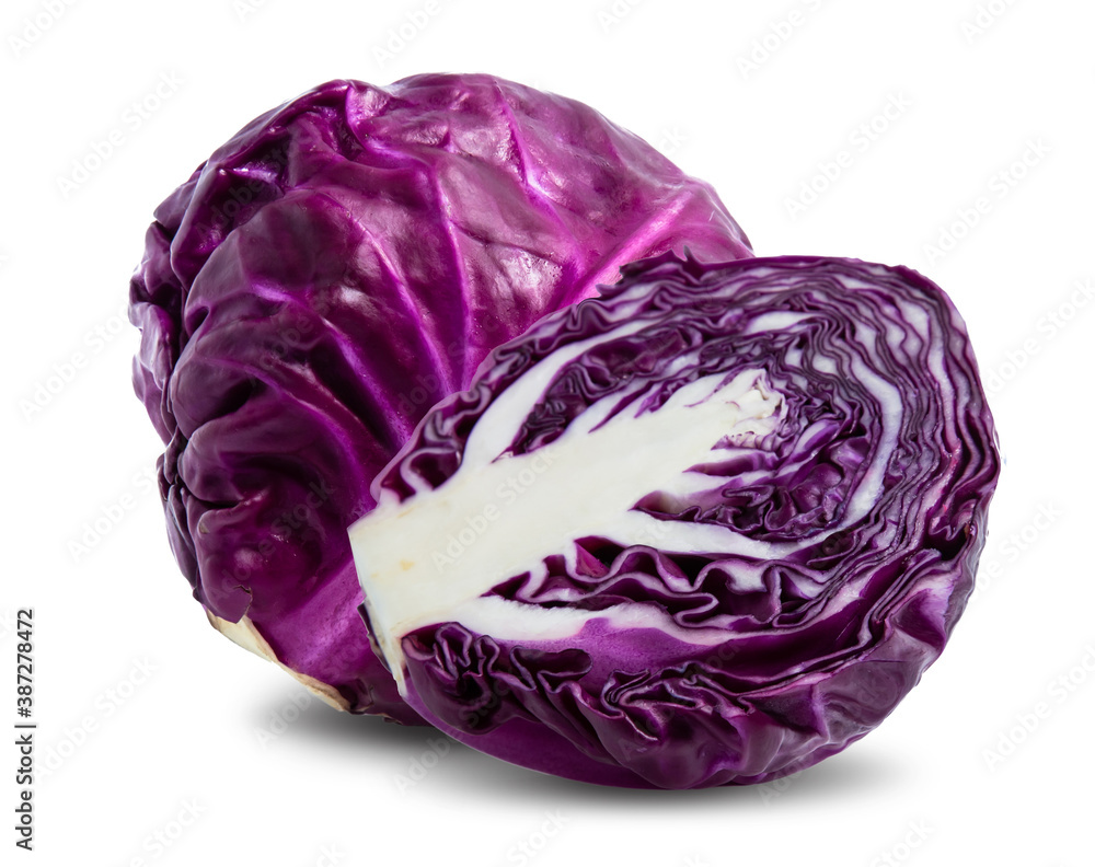 red cabbage vegetable isolated on white background red cabbage vegetable isolated on white background