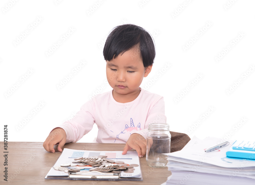 Children pretending to be financial workers are playing Children pretending to be financial workers are playing