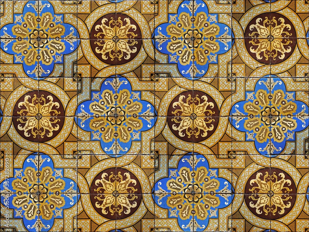 Ancient hydraulic tiles, Belo Horizonte, Brazil Ancient hydraulic tiles, Belo Horizonte, Brazil