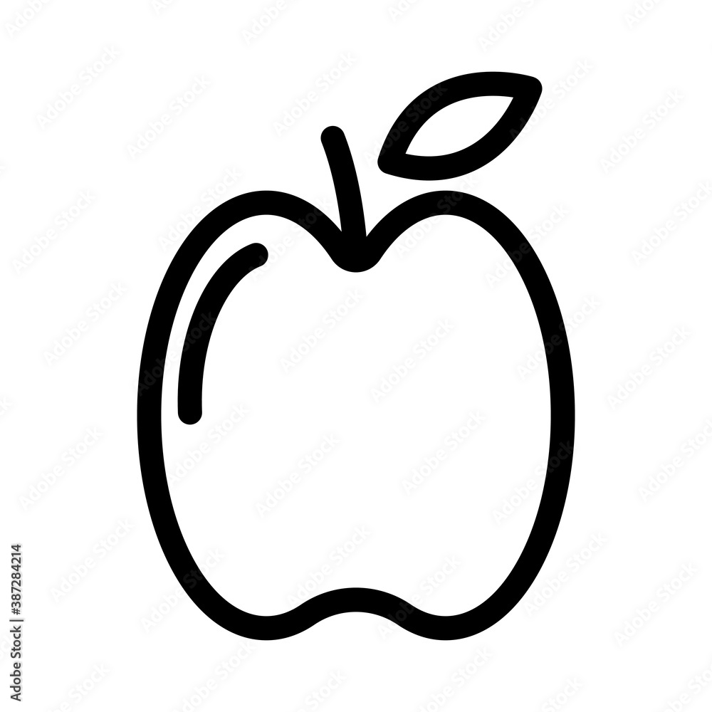 Apple, healthy food, sports, healthy style of life icon isolated on white background EPS Vector Apple, healthy food, sports, healthy style of life icon isolated on white background EPS Vector