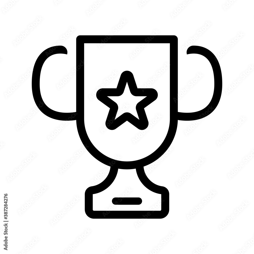 Trophey winner, award, first place, star of the night icon isolated on white background EPS vector Trophey winner, award, first place, star of the night icon isolated on white background EPS vector