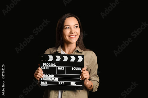 Young female film director ...