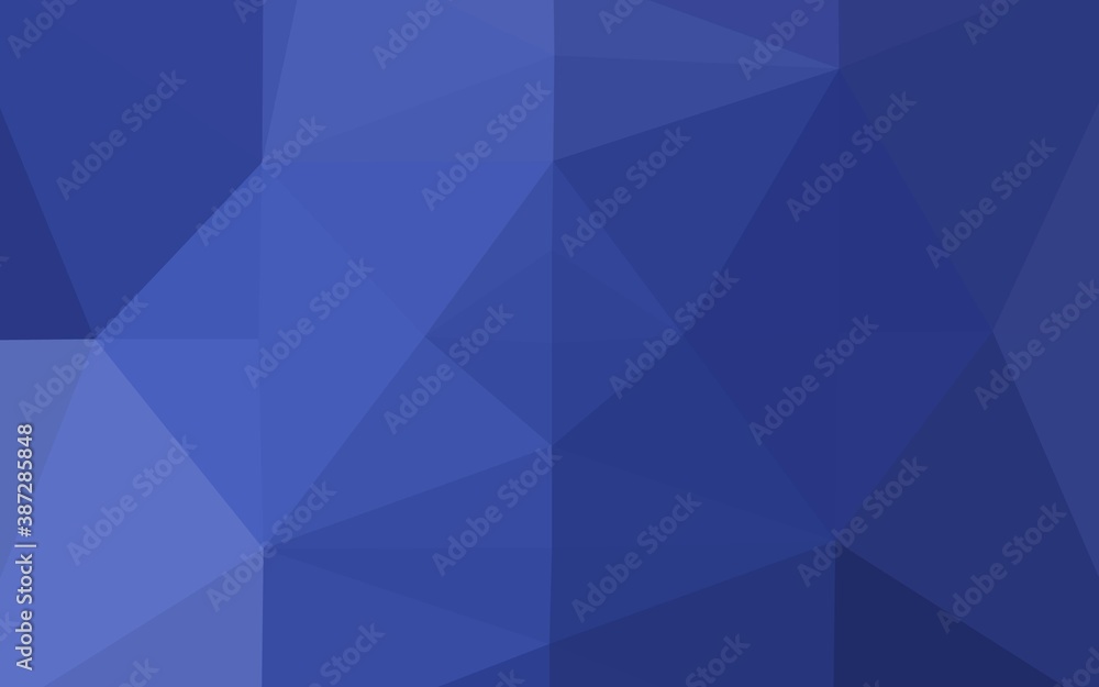 Light BLUE vector shining triangular background. Light BLUE vector shining triangular background.