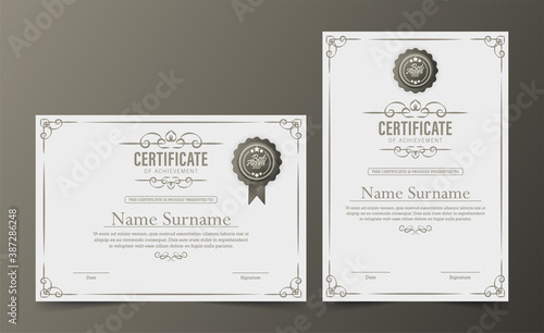 certificate of achievement template