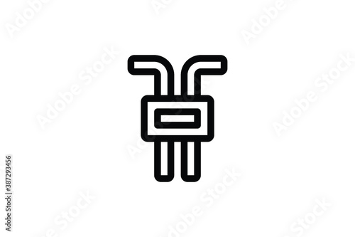 Hand Tool Outline Icon - L Key