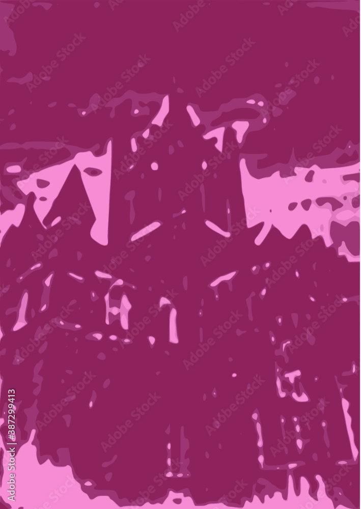 château hanté,sinistre qui fait peur sur fond de couleur rose violet ou mauve,abstrait . château hanté,sinistre qui fait peur sur fond de couleur rose violet ou mauve,abstrait .