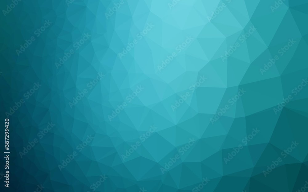 Dark BLUE vector triangle mosaic template. Dark BLUE vector triangle mosaic template.