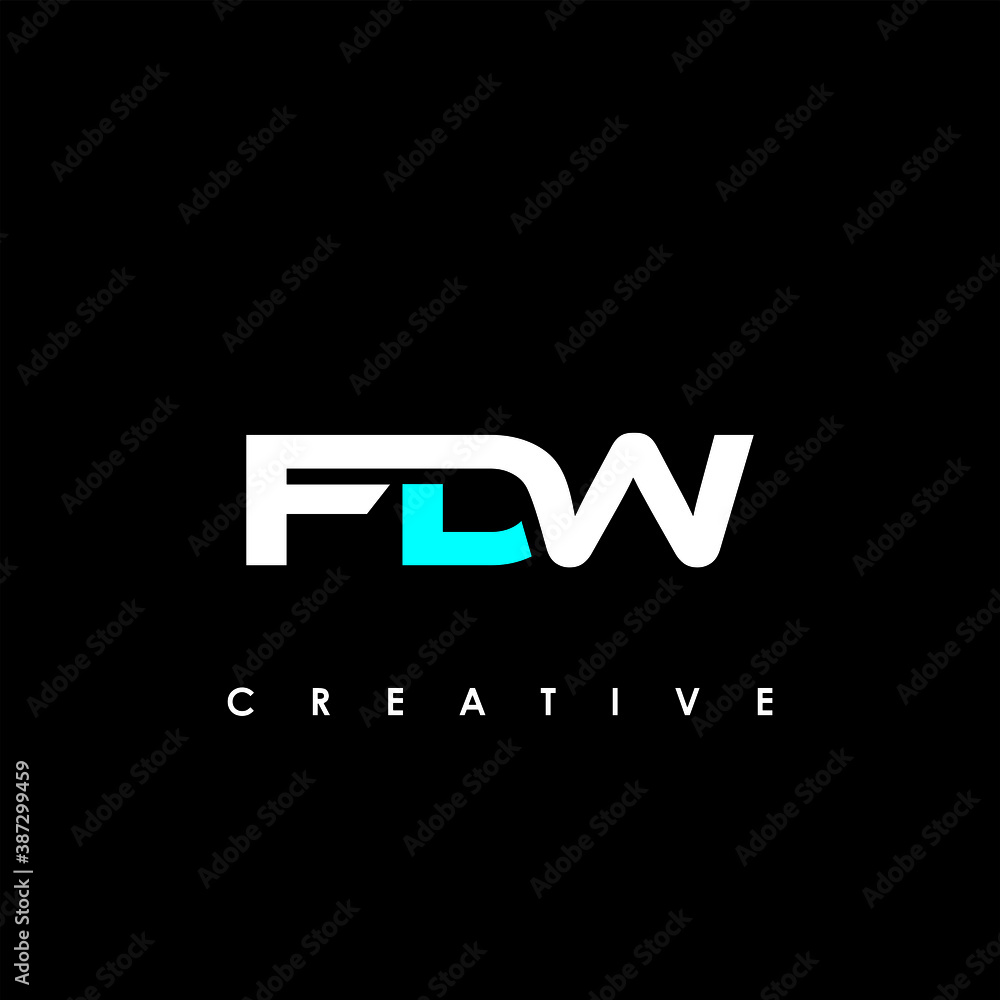 FDW Letter Initial Logo Design Template Vector Illustration FDW Letter Initial Logo Design Template Vector Illustration