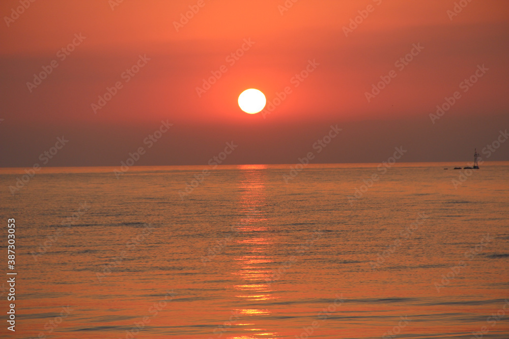 red sea dawn from the sea in summer red sea dawn from the sea in summer