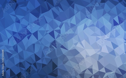 Light BLUE vector polygonal template.