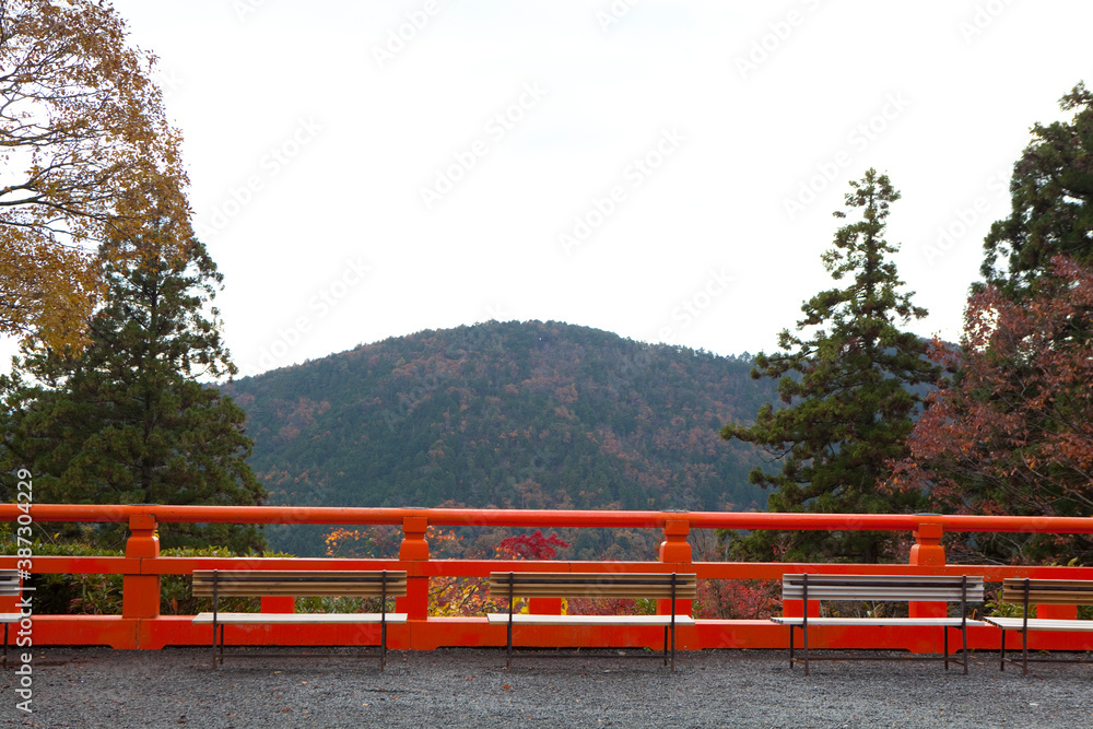 鞍馬寺から見た龍王岳