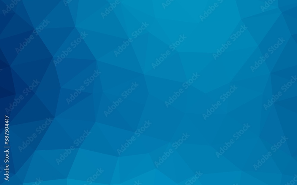 Light BLUE vector abstract polygonal cover.