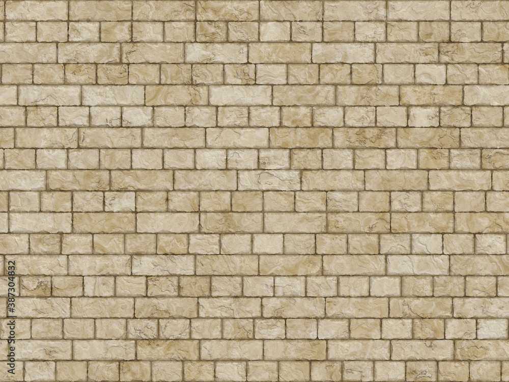 Fototapeta premium Brick wall background texture or wallpaper illustration