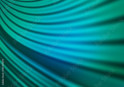 Light Blue  Green vector glossy abstract template.