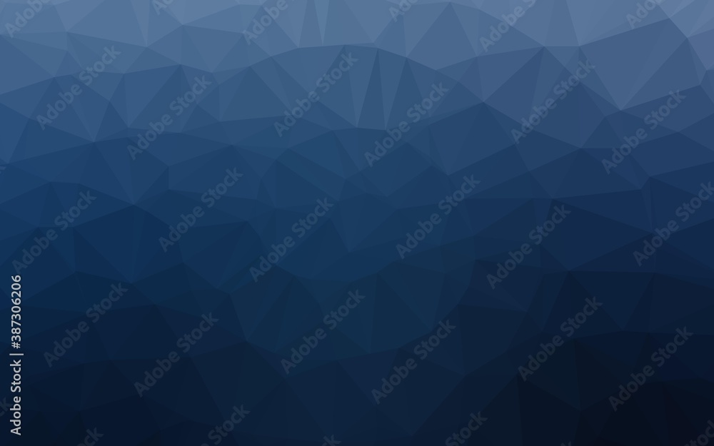 Dark BLUE vector shining triangular background. Dark BLUE vector shining triangular background.