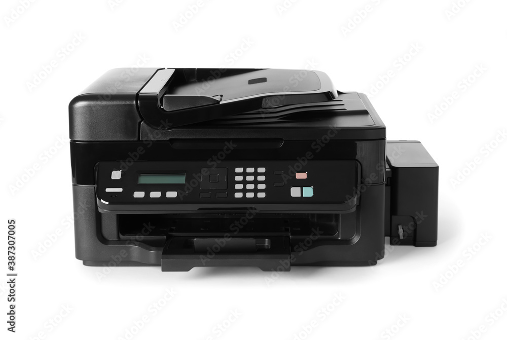 Obraz premium New modern multifunction printer isolated on white
