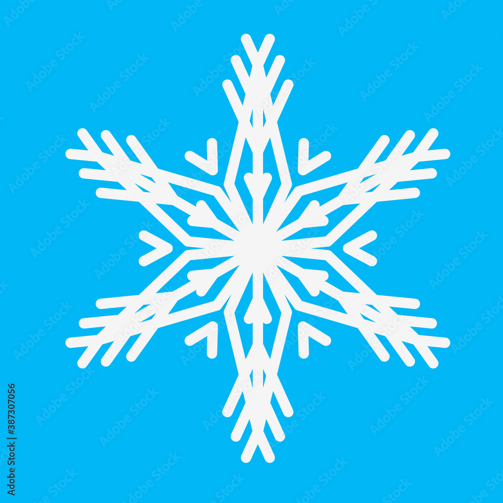 Snowflake icon. Outline vector icon. Thin line Christmas holiday symbol. Snow for creation of New Year artistic compositions. Winter decoration vector illustration Snowflake icon. Outline vector icon. Thin line Christmas holiday symbol. Snow for creation of New Year artistic compositions. Winter decoration vector illustration
