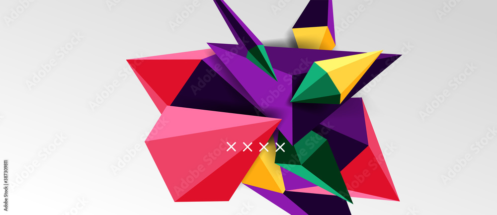 3d low poly abstract shape background vector illustration 3d low poly abstract shape background vector illustration