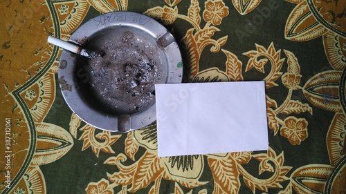 paper for mockup background with decorations