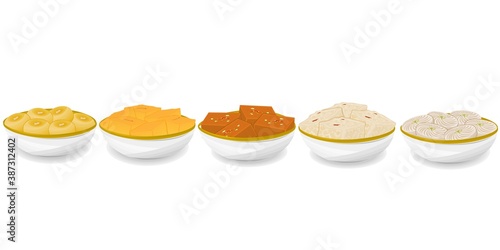 Indian Sweets or Mithai Like Sandesh,Petha,Barfi,Kalakand