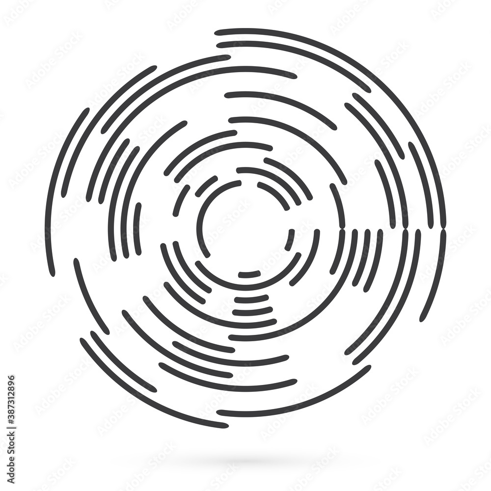 Design elements. Ring circle elegant frame border. Abstract Circular logo element on white background isolated Design elements. Ring circle elegant frame border. Abstract Circular logo element on white background isolated