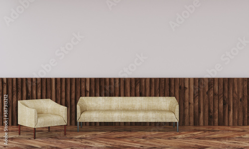 Fototapeta Naklejka Na Ścianę i Meble -  modern interior with sofa
