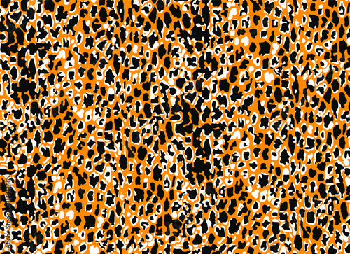 Seamless leopard pattern, animal print.