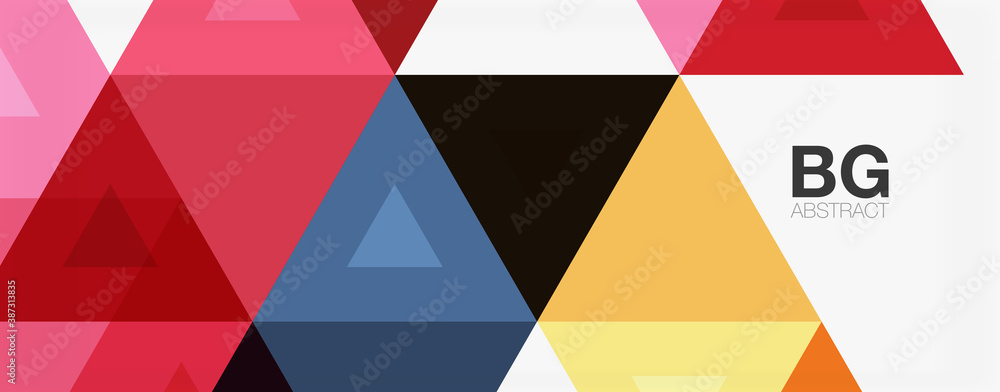 Mosaic triangle pattern abstract background for cover, banner, flyer and poster and other template Mosaic triangle pattern abstract background for cover, banner, flyer and poster and other template